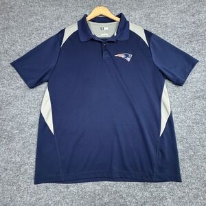 New England Patriots Polo Shirt‎ NFL Team Apparel TX3 Cool Mens XL